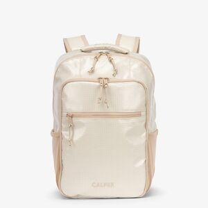 Calpak Terra Laptop Backpack in color white sands